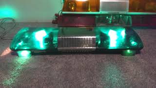 Federal Signal Streethawk lightbar - green