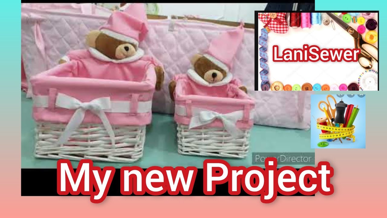 How to make a Decorative Basket liner - YouTube