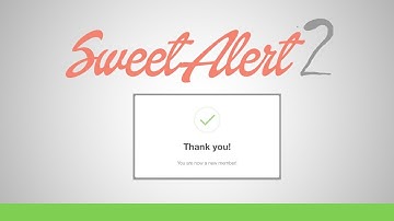 Animated alert with Sweet Alert 2 Tutorial