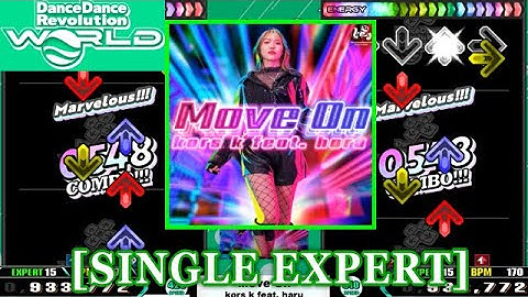 【DDR WORLD】 Move On / kors k feat. haru  [SINGLE EXPERT] 譜面確認+Clap