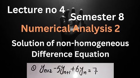 Solution of non-homogeneous difference equation @Learn.Mathematics.With.Me1