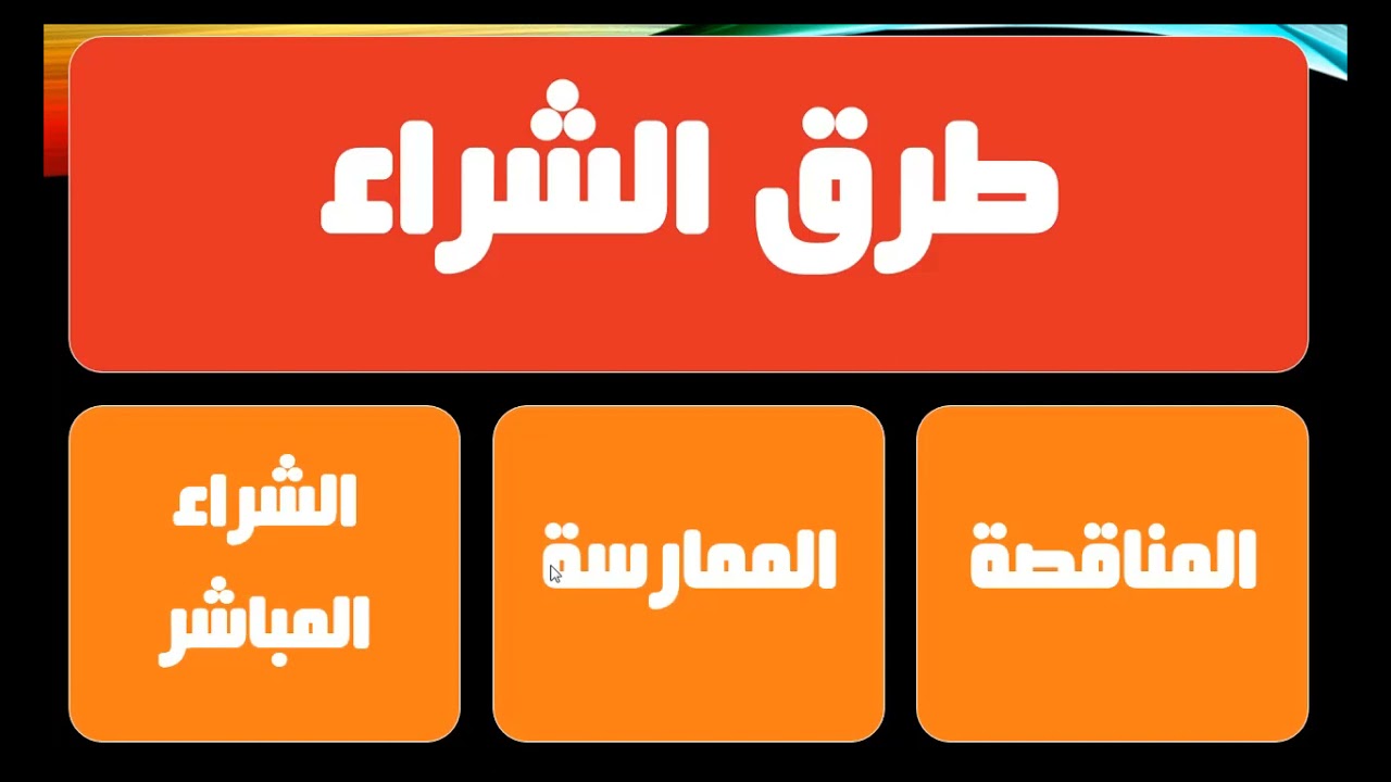 طرق وخطوات الشراء | مشتريات ومخازن