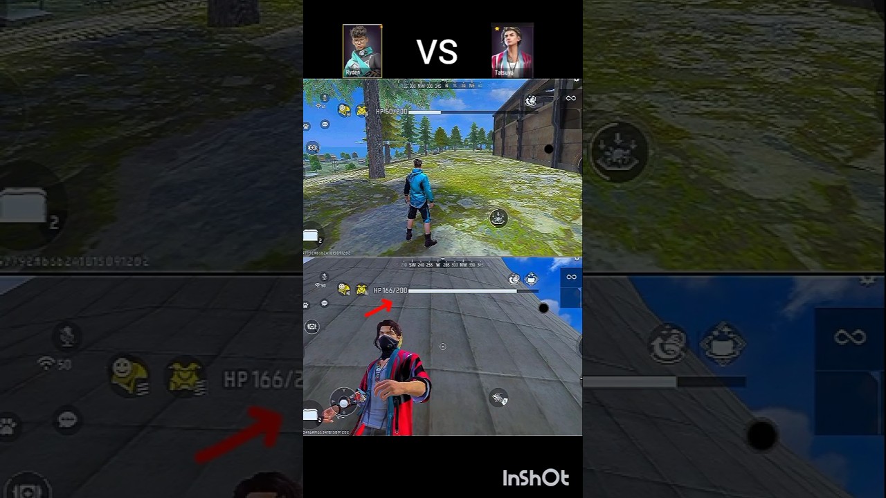 Ryden vs tatsuya Ability test ff 😶🔥 