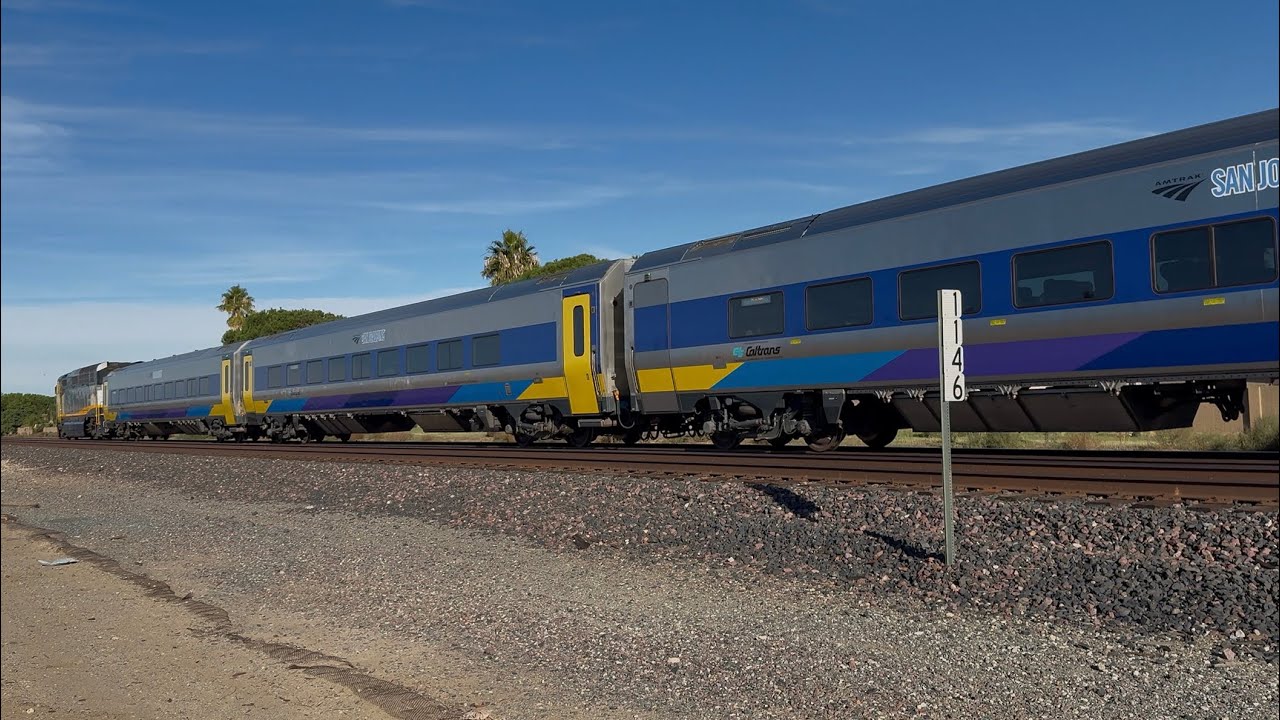 Amtrak New Gold Runner Train 710 Southbound To BFD Passing By My Hometown In Downtown 