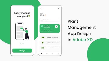 Plant Management App Design in Adobe XD | Mobile App Design in Adobe XD | Adobe XD Tutorial