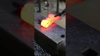 Forging a Viking axe from a old axe head.