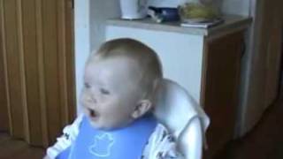 baby laughing