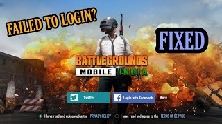 BGMI Failed To Login || Please Try Again || BGMI Not Login Problem Solved
