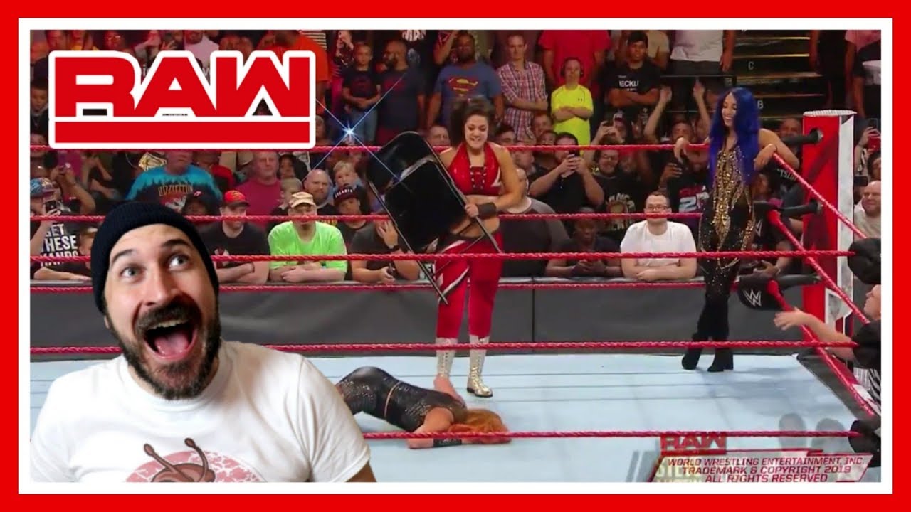 BAYLEY TURNS HEEL & ATTACKS BECKY LYNCH!!! WWE Raw Reaction 9/2/19 ...