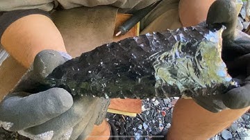 Flintknapping Obsidian Clovis Point