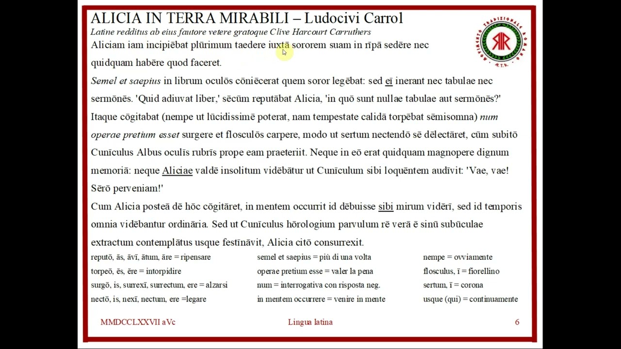 Latino 074 - Alicia in terra mirabili