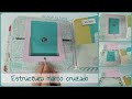 Estructura marco cruzado  -   (Álbum encuadernación rusa) - Scrapbooking