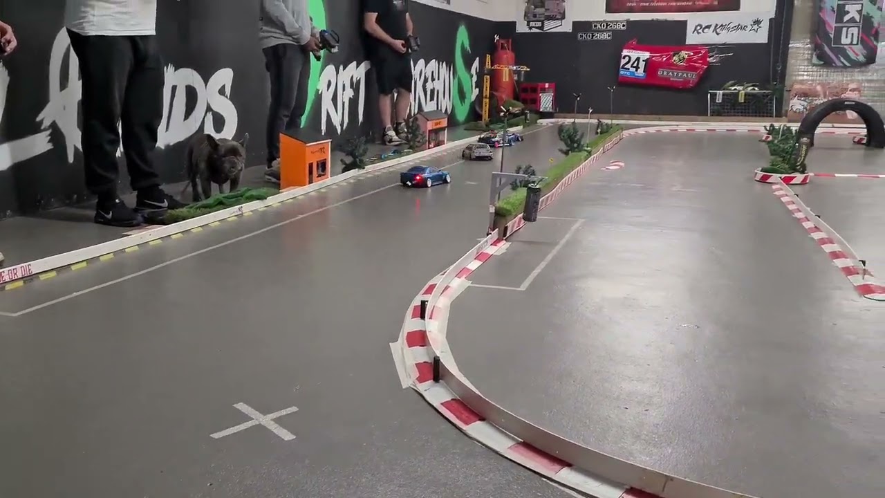 MDS RC Drifting - Featuring Bailey the Frenchie at Midlands Drift Society