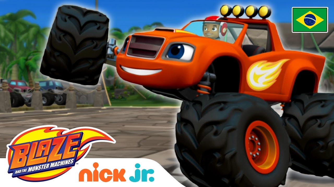 Blaze se tornou um carro de corrida! 🏎🏎🏎 Você acha que ele é tão rápido  quanto Speedrick? Continue assistindo ao episódio no app #Noggin. 📱, By  Noggin BR