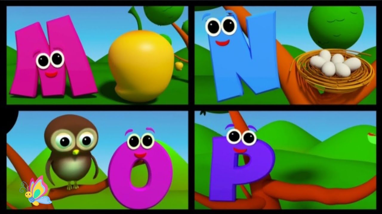 Phonics song with Two words - A for Apple B for Ball | ABC Alphabet ...