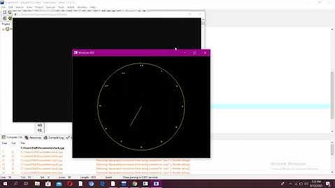 Lecture 33:How to create Analog Clock in C++ Part II (2020)