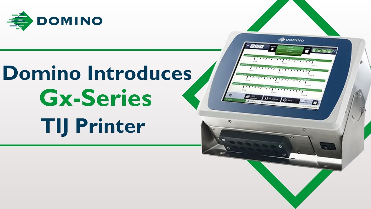 Introducing Domino Thermal Inkjet Printer (TIJ) Model -Gx-Series
