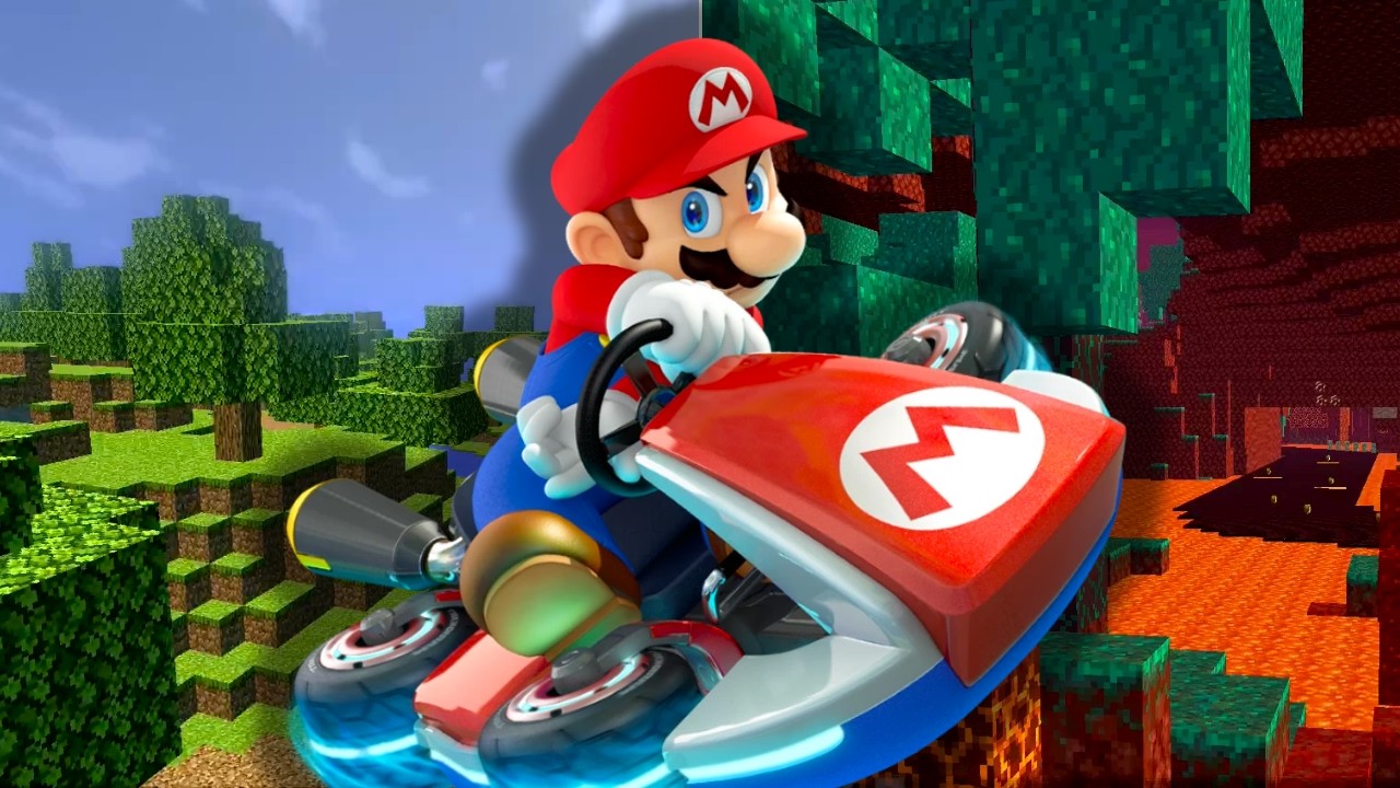 MINECRAFT In MARIO KART 8 DELUXE?! - YouTube