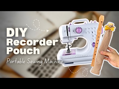 Diy Flute Pouch ✨ Sew With Me Using A Portable Sewing Machine #shopeetagtowin