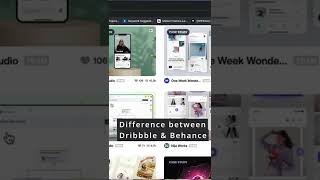 Difference between behance and dribble | UX UI AMAN #shorts #uidesign #uxdesign Difference between behance and dribble | UX UI AMAN #shorts #uidesign #uxdesign