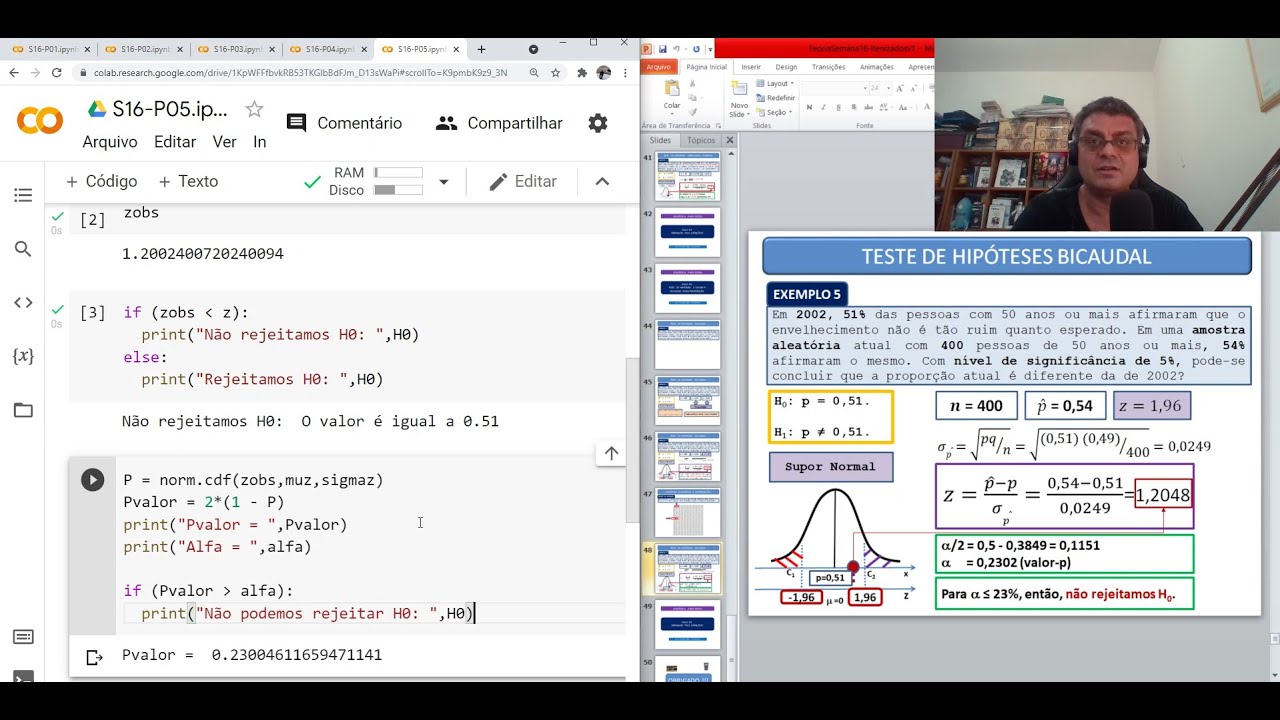 Projeto Estatística para todos - Trilha de Python - Semana 16 - Aula 05 ...