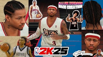 Allen Iverson Face Creation In 2K25 - *PRIME* Allen Iverson Face Creation + HS/College A.I Face Scan