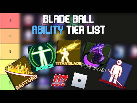 Blade Ball Ability Tier List (UPDATED) | Roblox Tier List