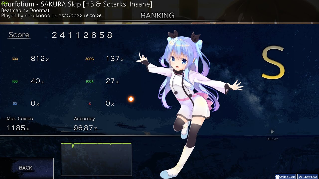 osu! | NEW GAME! (fourfolium) - SAKURA Skip [SAKURA Skip] FC 1185x ...