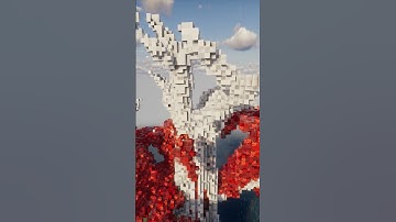 Weirwood Tree Mega Build in Minecraft - Timelapse #minecraft #biggesttree #blender