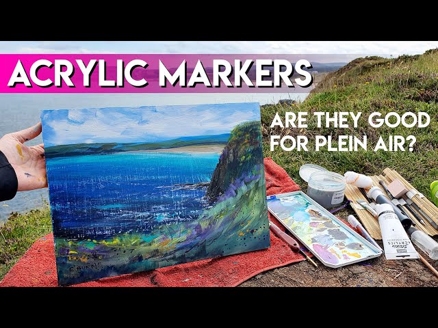 Painting with Acrylic Markers 🌟🌟Arrtx Acrylic Markers Review 