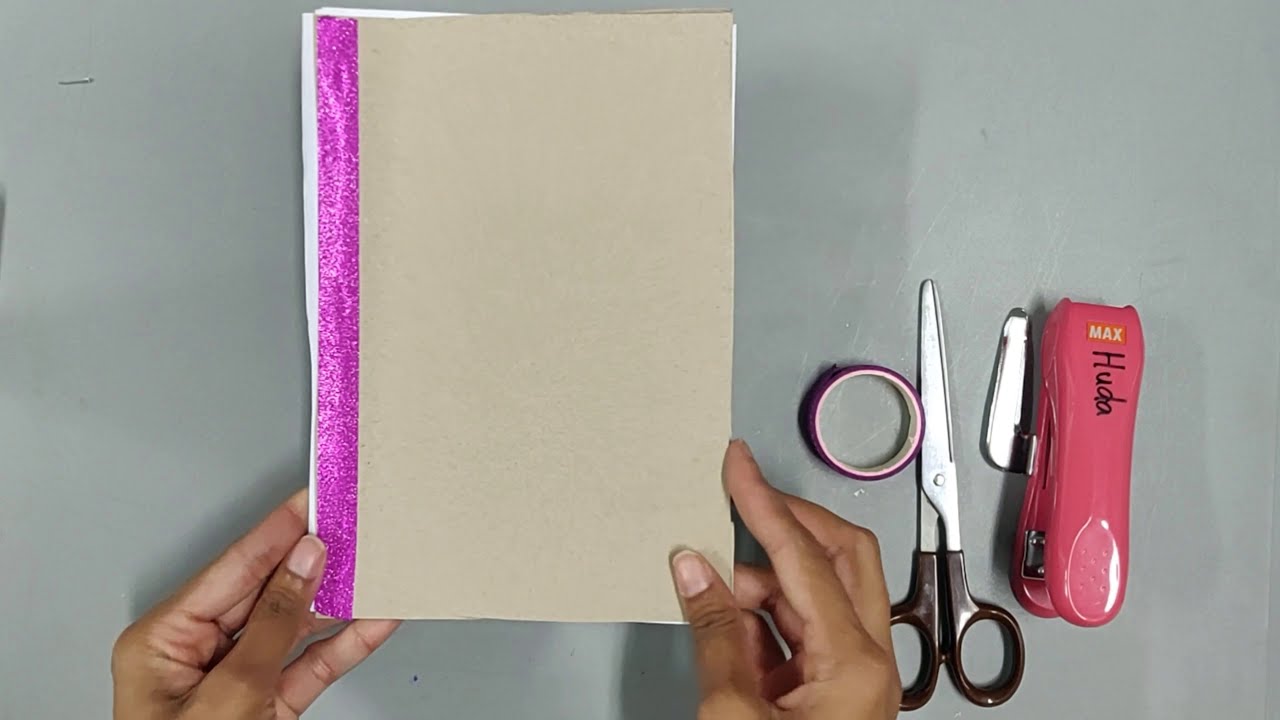 DIY Upcycled notebook (version 1) - YouTube