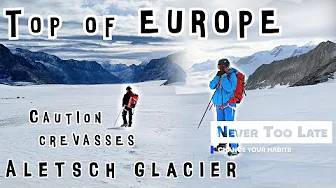 Top of Europe to Finstaraarhorn