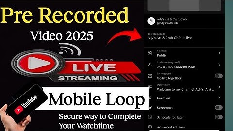 How to do a youtube Screen sharing Live Stream 2025 | Secure way to Complete your Watch time
