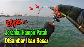 EDYAN !! JORAN HAMPIR PATAH GARA-GARA IKAN BESAR || MANCING SEMARANG