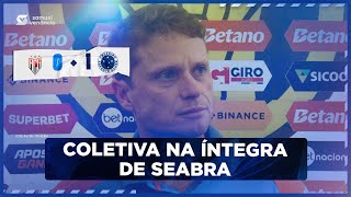 COLETIVA DO TÉCNICO FERNANDO SEABRA APÓS A VITÓRIA SOBRE O ATLÉTICO-GO