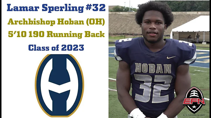 Lamar Sperling from Archbishop Hoban ran wild on I...