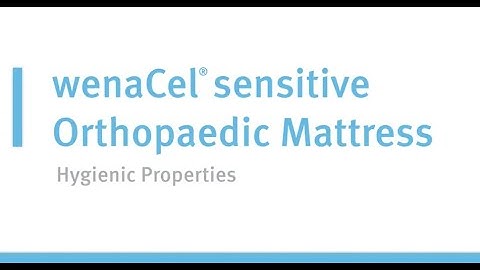 wenaCel® sensitive Mattress - Hygienic Properties