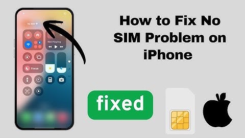 How to Fix iPhone Showing “No SIM” After Update