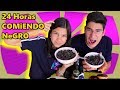 24 HORAS COMIENDO NEGRO | Reto con mi hermano Sebastian | TV Ana Emilia