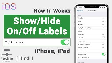 iPhone Settings Button Labels On Off iOS 12  |  iPhone Toggle Button Label iOS 11  | HINDI