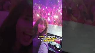 LISA'S FASHION AT THE PRE-PARTY IN SINGAPORE🔥🇸🇬 #lisa #blackpink #singapore