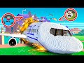 Plane Crash vs Oggy In Teardown