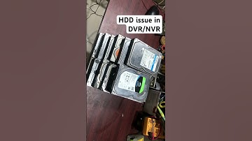 HDD issue in DVR/NVR