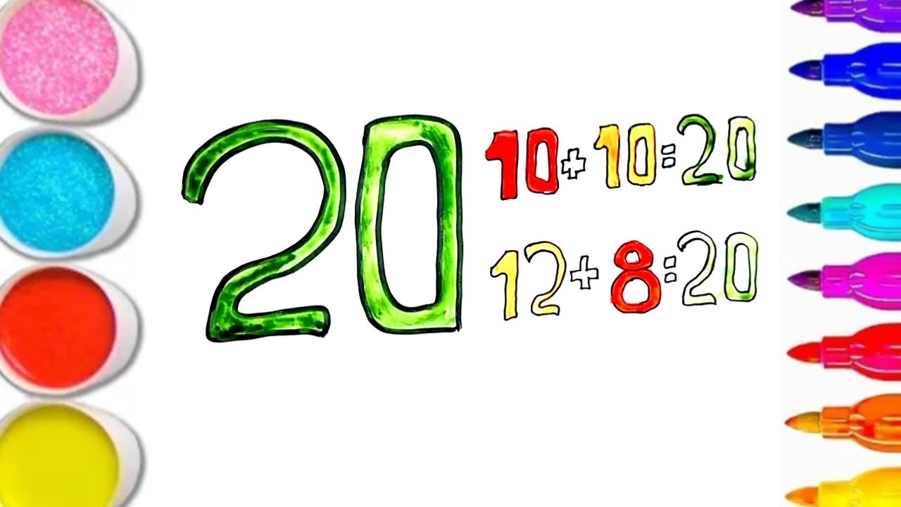 DRAW AND LEARN MATH, DRAW CUTE THINGS FOR KIDS PART 55 - YouTube