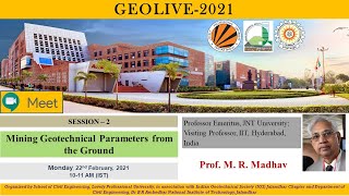 Mining Geotechnical Parameters from the Ground II GEOLIVE -2021 screenshot 2