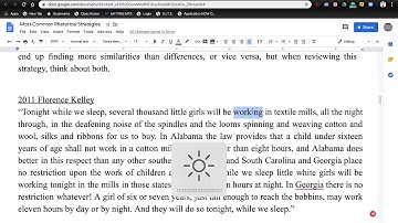 Most Common Rhetorical Strategies