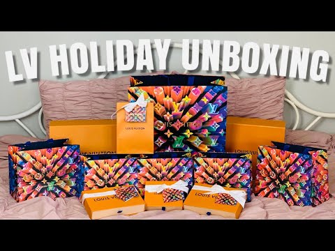 Louis Vuitton MASSIVE(ly inexpensive) Haul & Unboxing Christmas Animation  2019 Holiday Packaging 
