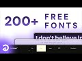 Over 200 free fonts for your design projects 2024  5 commercially free font websites