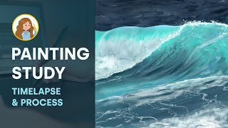 Painting Study Ocean Wave in Adobe Photoshop