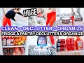 *SUPER EXTREME* CLEAN + DECLUTTER WITH ME | FRIDGE + PANTRY ORGANIZATION | SPEED CLEANING MOTIVATION